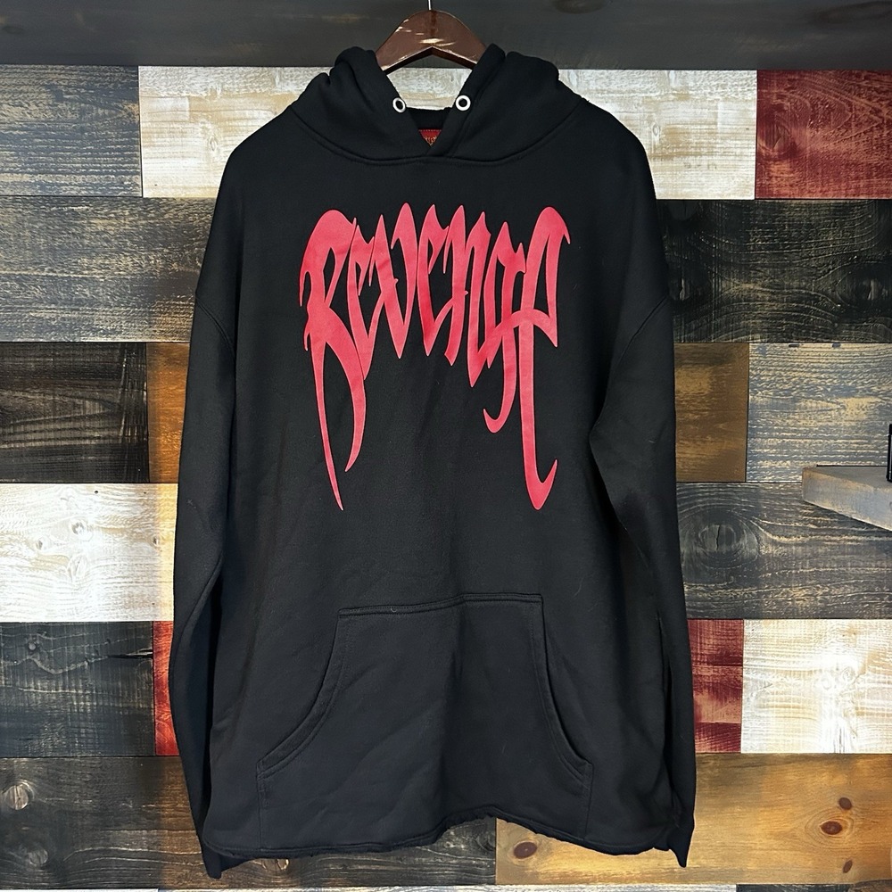 Revenge Black & Red Hoodie - Size XL - New | Kill Hand | Arch | Vulgar Gallery